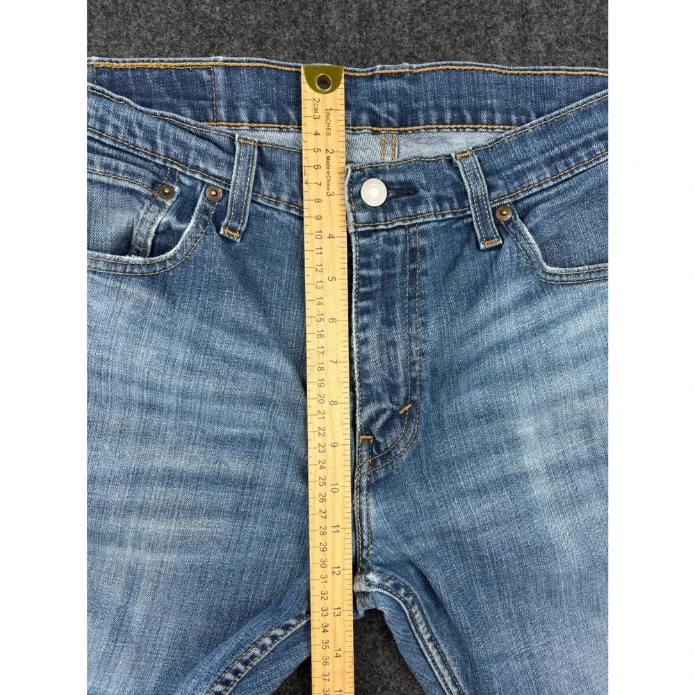 Levis 527 Slim Bootcut Jeans Mens 33x30 Light Wash Blue Denim 05527-0489